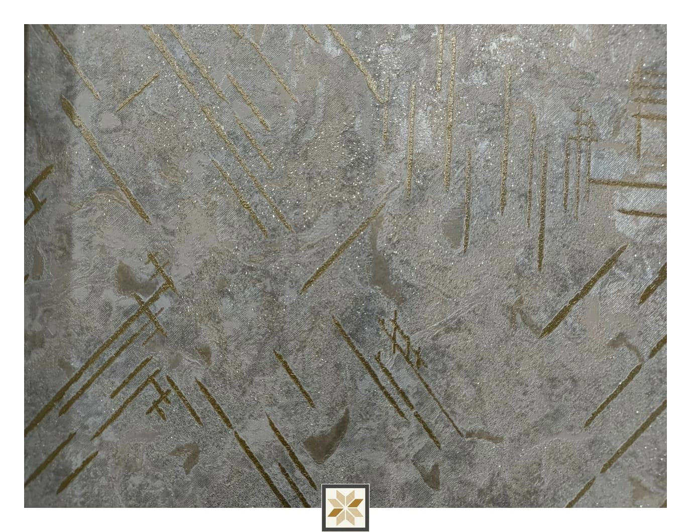 Silver Textured Wallpaper (533.4 inches width) : WP-25682-F