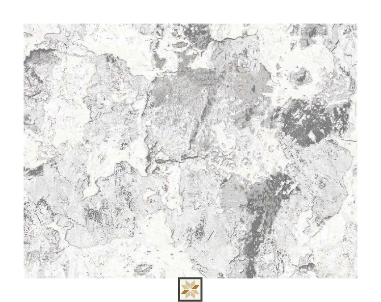 White Pattern Wallpaper (533.4 inches width) : WP-25699-E