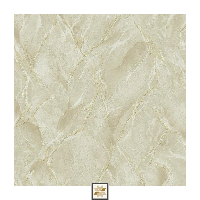 Brown Marble PVC(Vinyl) Wallpaper (530 inches width) : WP-25745-F