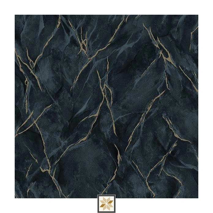 Blue Marble PVC(Vinyl) Wallpaper (530 inches width) : WP-25745-D