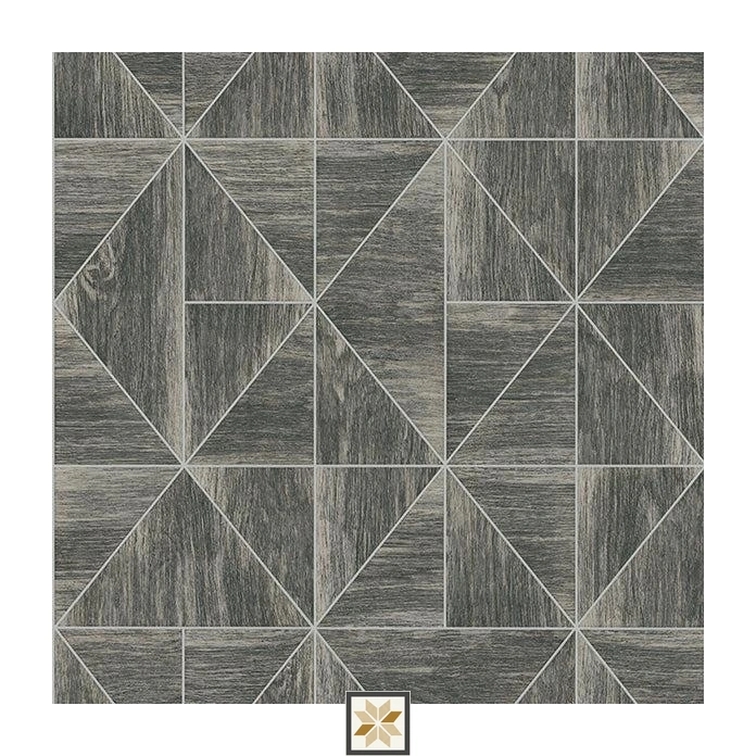 Grey Shapes PVC(Vinyl) Wallpaper (530 inches width) : WP-25788-F