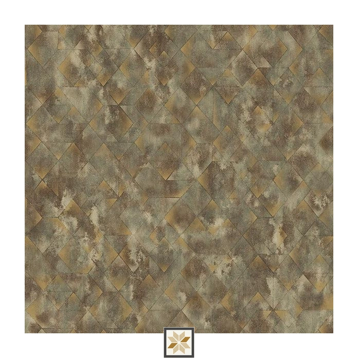 Brown Pattern PVC(Vinyl) Wallpaper (530 inches width) : WP-25782-C