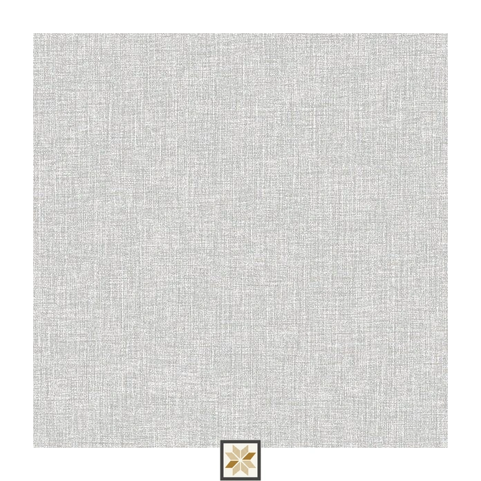 Grey Textured PVC(Vinyl) Wallpaper (528.3 inches width) : WP-25943-E