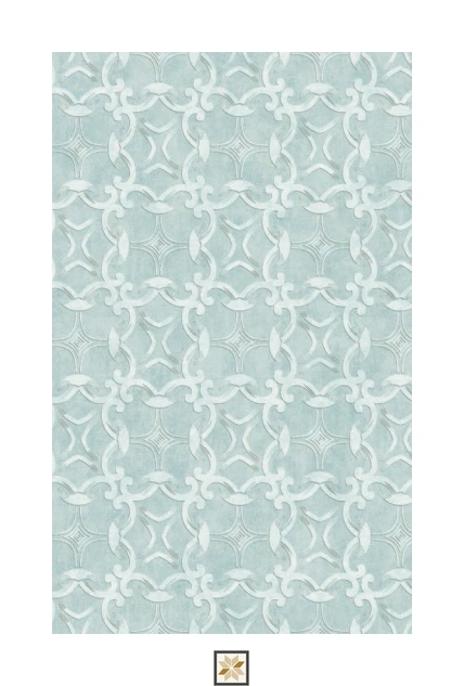 Blue Pattern Wallpaper (533.4 inches width) : WP-26176-B