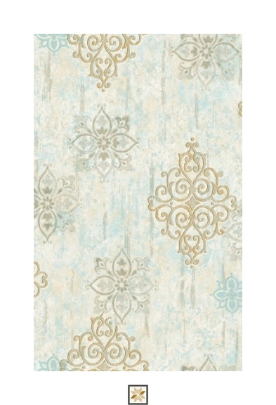 Blue Pattern Wallpaper (533.4 inches width) : WP-26202-B