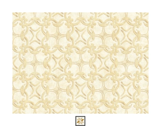 Cream Pattern Wallpaper (533.4 inches width) : WP-26176-D