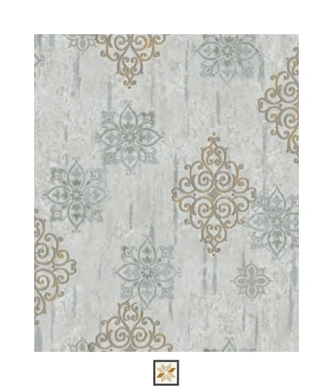 Grey Pattern Wallpaper (533.4 inches width) : WP-26202-F