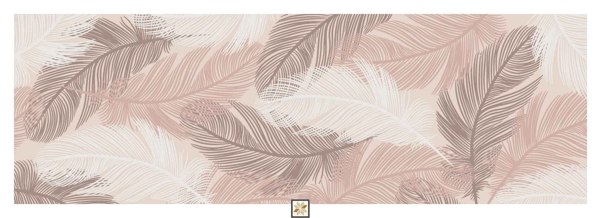 Beige Tropical Canvas Serenity Art Wallpaper ( inches width) : WP-26714-B