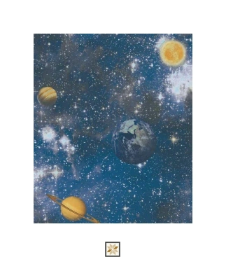 Blue Galaxy Non Woven Kids Dream Wallpaper (533.4 inches width) : WP-26310