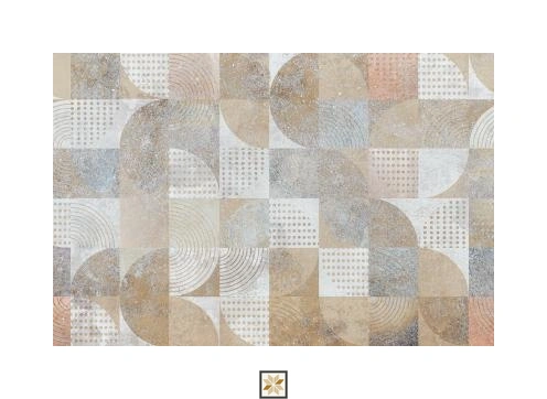 Brown Shapes Non Woven Earth Tone Wallpaper ( inches width) : WP-26360-C