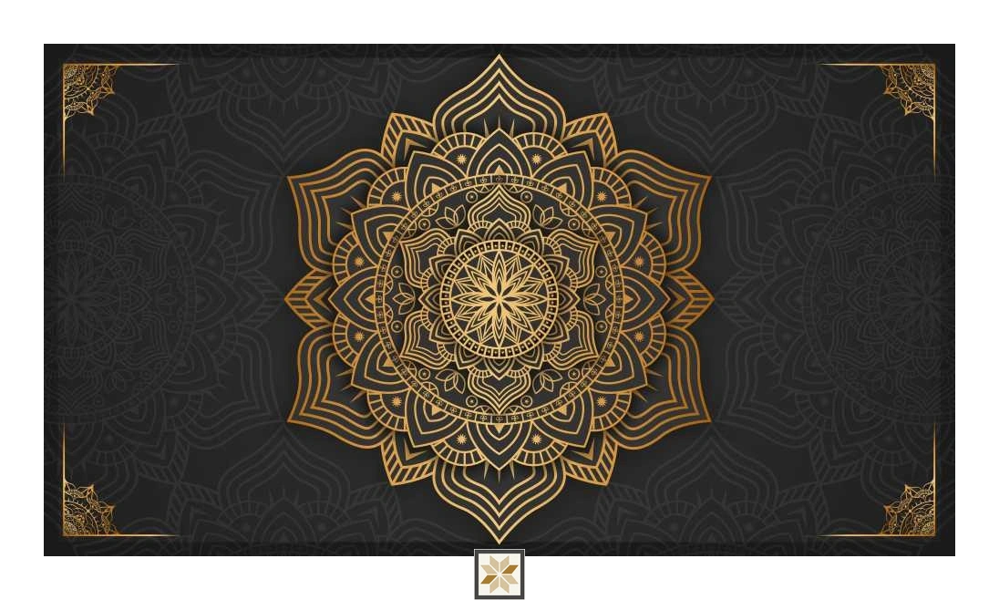 Canvas Mandala Design Wallpaper ( inches width) : WP-26555-B