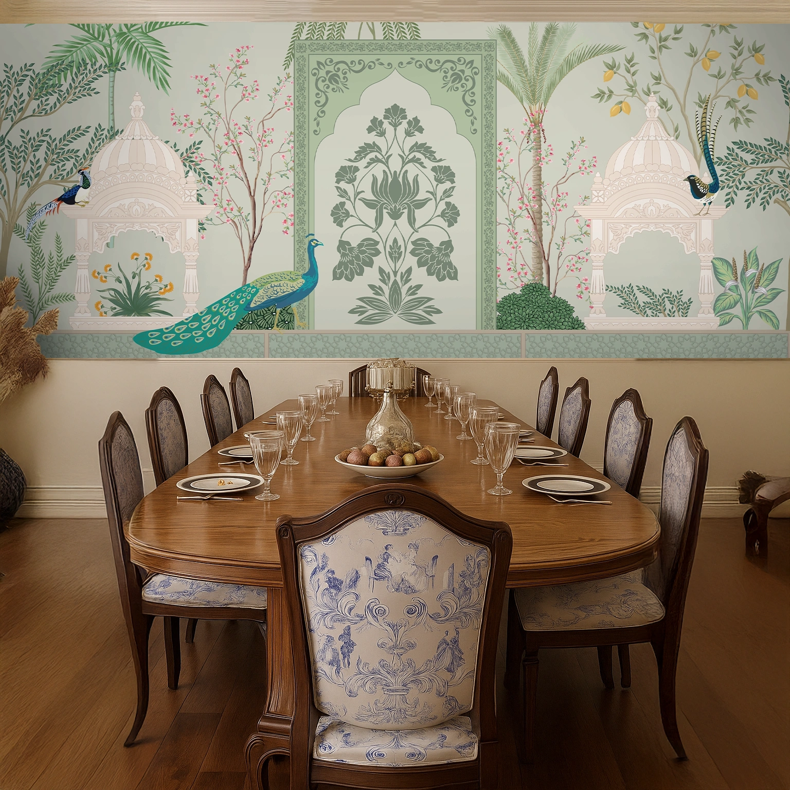 Grey Non Woven Warm Petal Mosaic Wallpaper ( inches width) : WP-26560-C