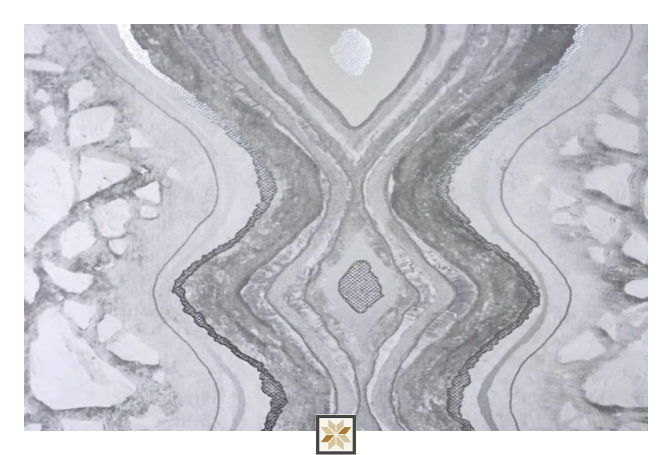 Grey Textured Non Woven Arte Muraux Wallpaper (533.4 inches width) : WP-26625