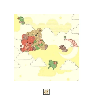 Yellow Wildlife Non Woven Kids Dream Wallpaper (533.4 inches width) : WP-26670