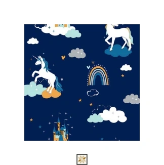Blue Wildlife Non Woven Kids Dream Wallpaper (533.4 inches width) : WP-26673