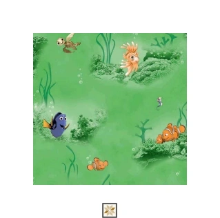Green Wildlife Non Woven Kids Dream Wallpaper (533.4 inches width) : WP-26688