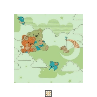 Green Wildlife Non Woven Kids Dream Wallpaper (533.4 inches width) : WP-26718