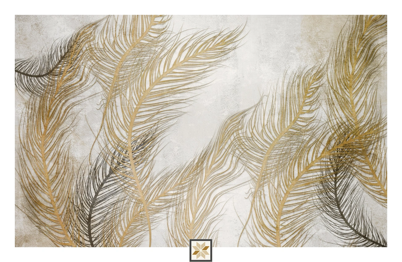 Grey Tropical Canvas Nature Art Wallpaper ( inches width) : WP-26840-B