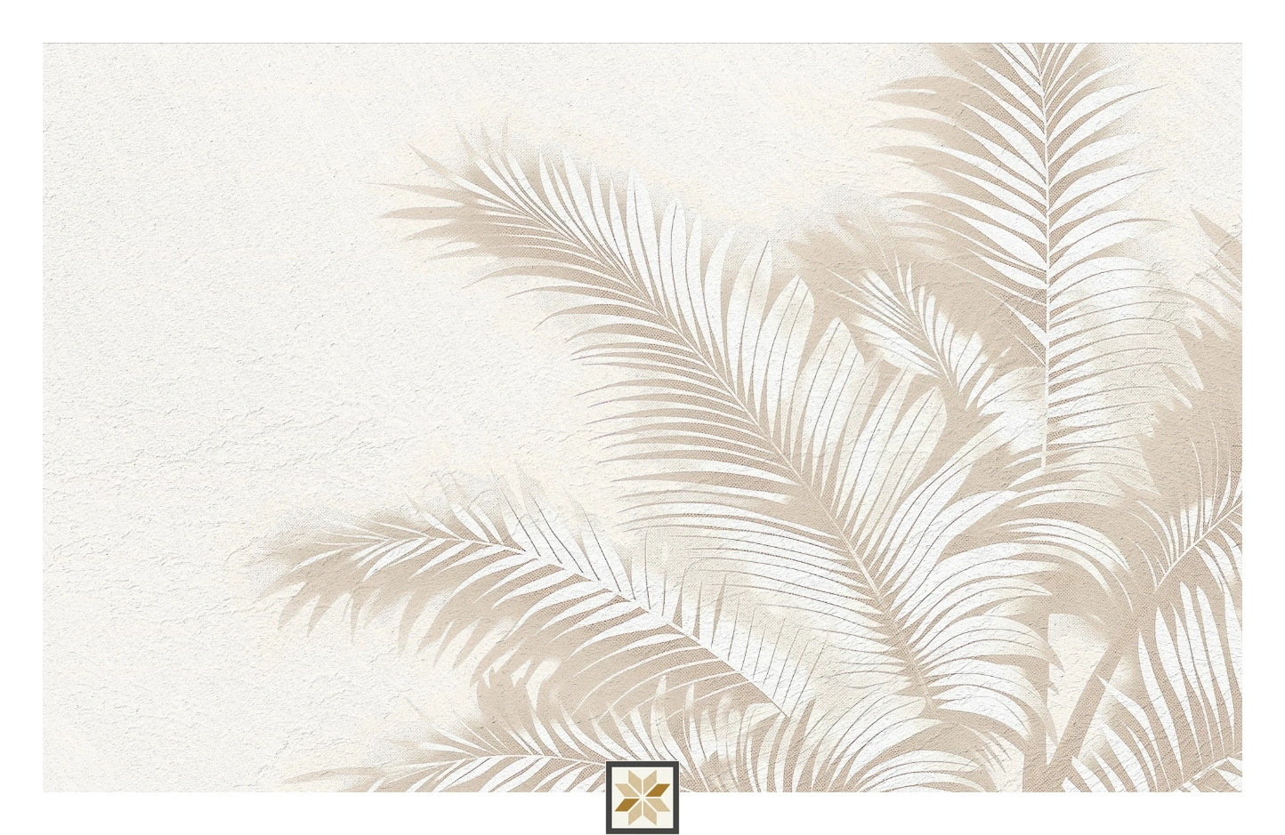 Beige Tropical Non Woven Nature Art Wallpaper ( inches width) : WP-26758-C