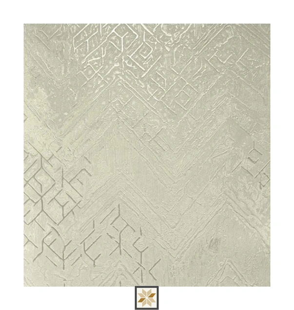 White Pattern Wallpaper (533.4 inches width) : WP-26935-E