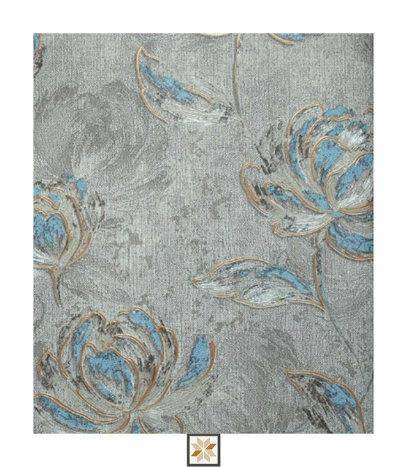 Multi Colour Flower Wallpaper (533.4 inches width) : WP-26954-C