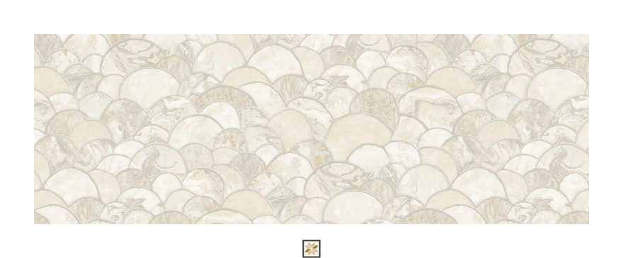 Cream Pattern Wallpaper (1066.8 inches width) : WP-27691-C
