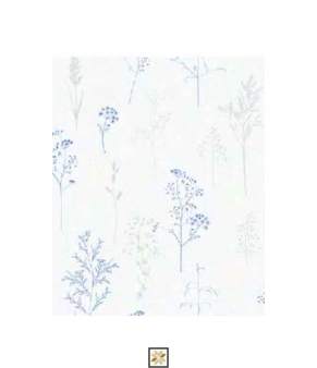 White Pattern Wallpaper (533.4 inches width) : WP-27717-G