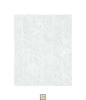 White Shapes Wallpaper (533.4 inches width) : WP-27721-J