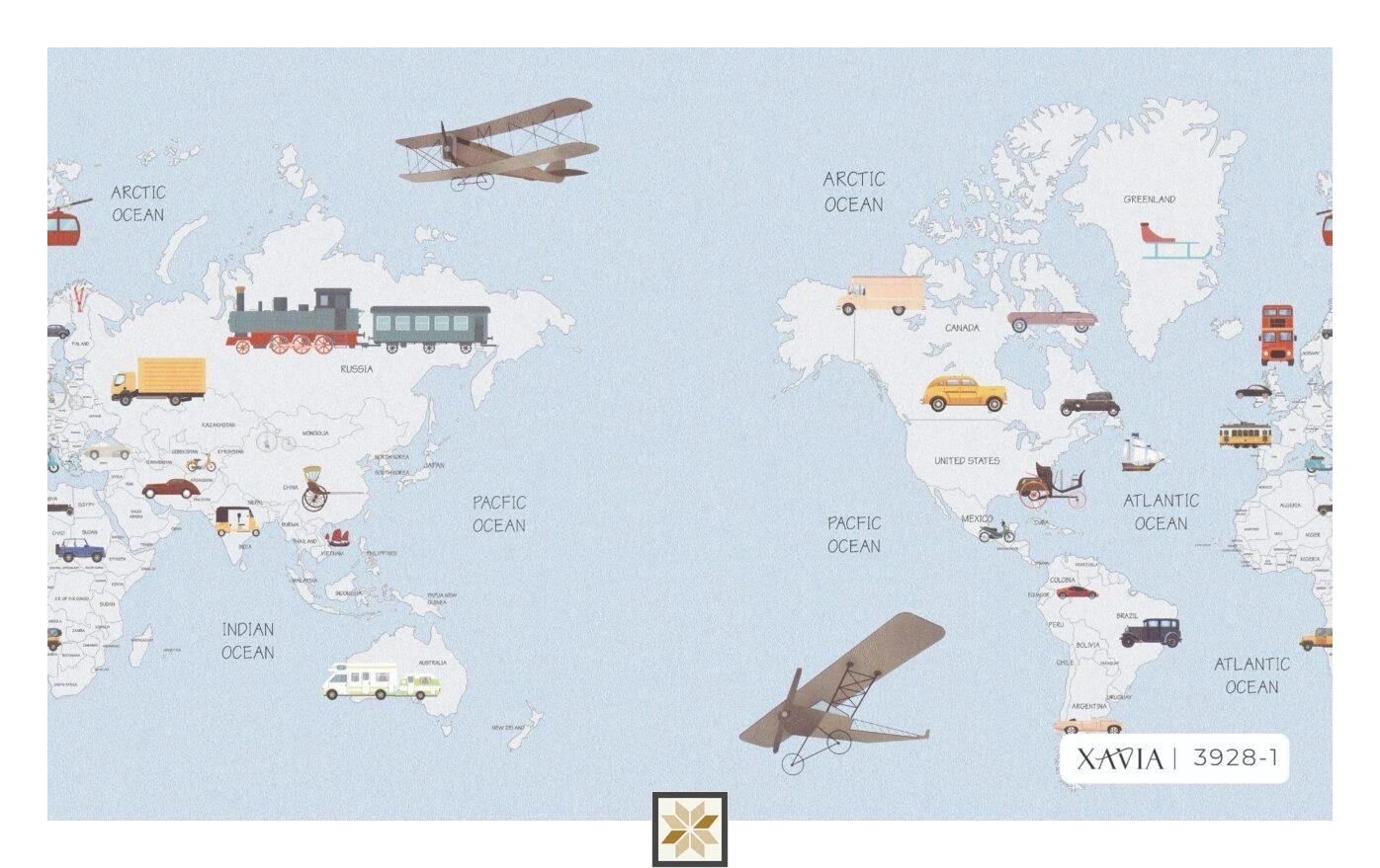 Multi Colour Textured Wallpaper (1066.8 inches width) : WP-27811-C