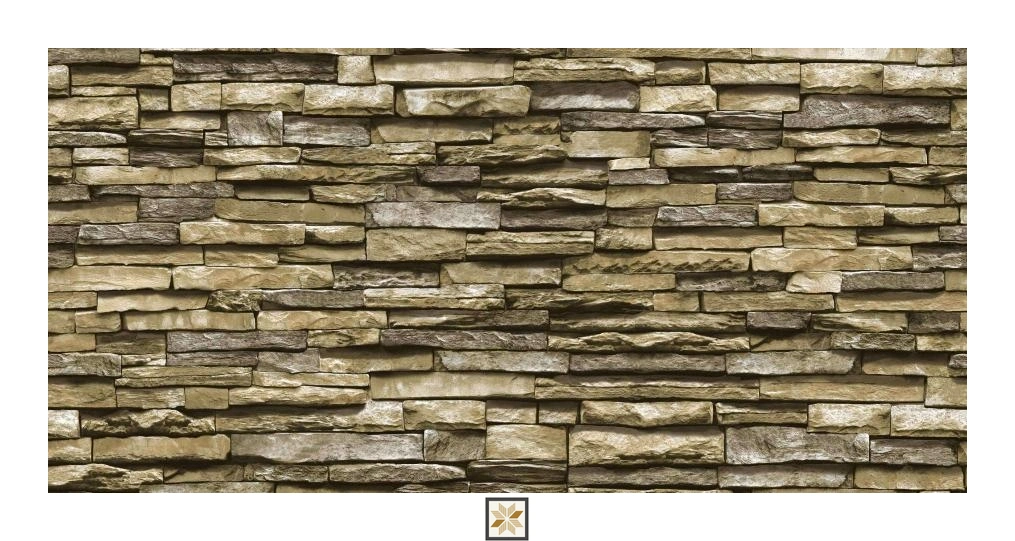 Brown Natural Stone Non Woven Wallpaper (1066.8 inches width) : WP-27835