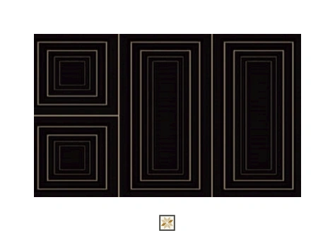 Black 3D Wallpaper (1066.8 inches width) : WP-27900