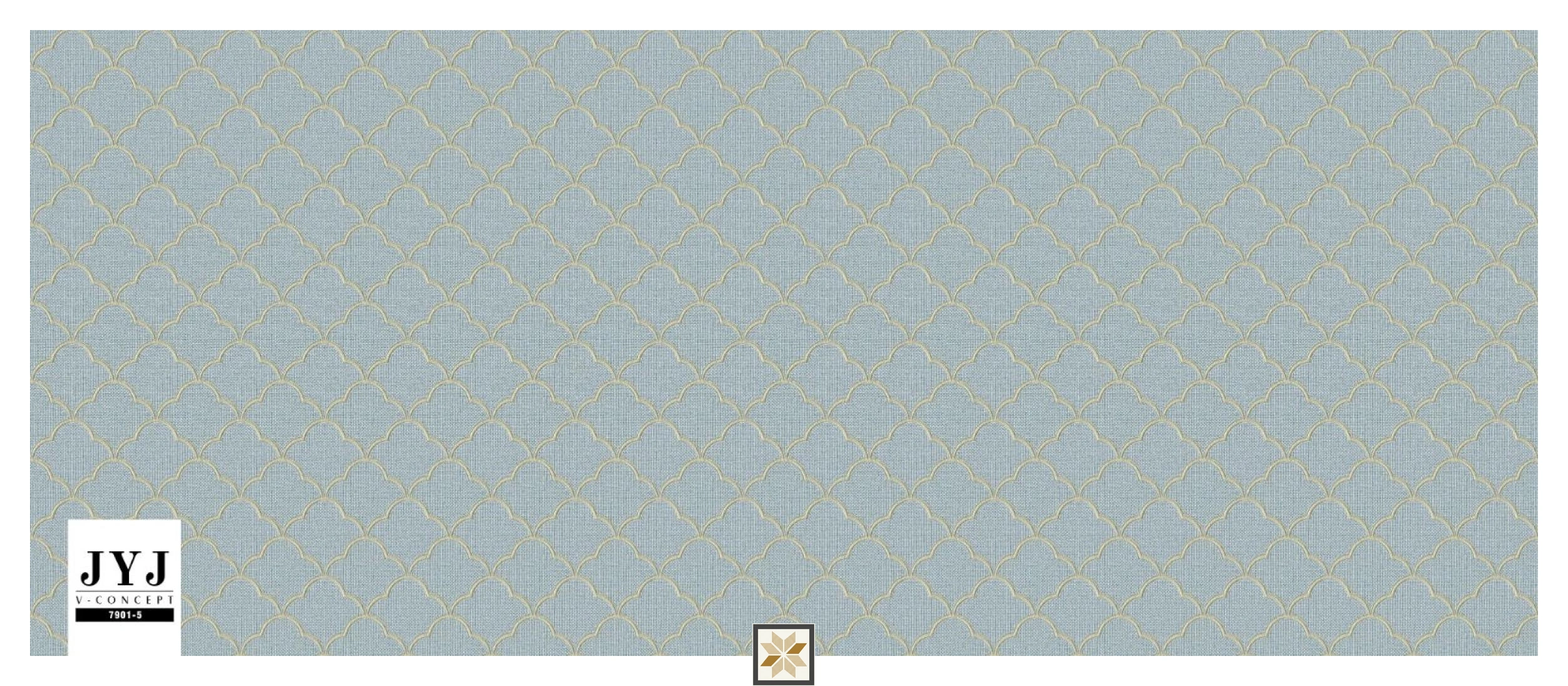 Blue Pattern Wallpaper (1066.8 inches width) : WP-28133-B