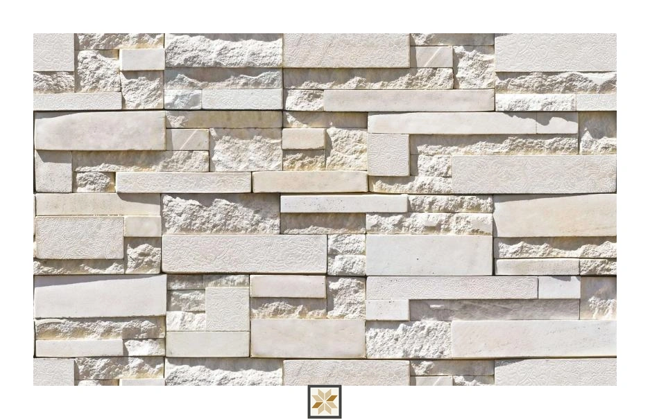 White Brickwork Non Woven Wallpaper (1066.8 inches width) : WP-27969