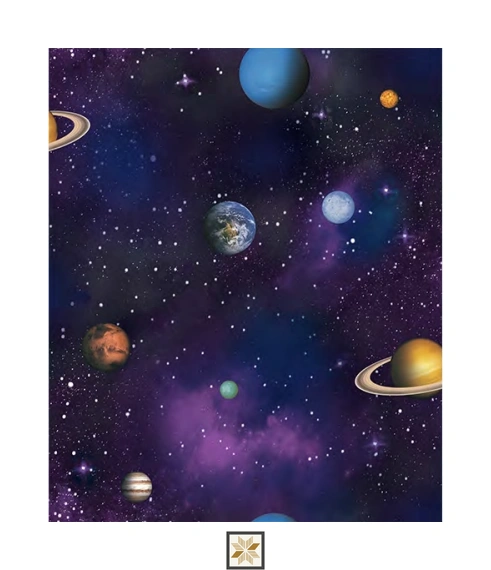 Multi Colour Galaxy Wallpaper (530 inches width) : WP-28205-C