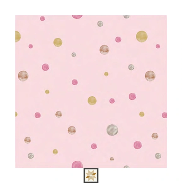 Pink Pattern Wallpaper (530 inches width) : WP-28220-C