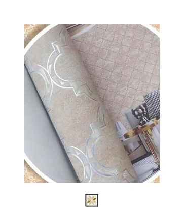 Beige Shapes Non Woven Enrich Wallpaper (533.4 inches width) : WP-28283