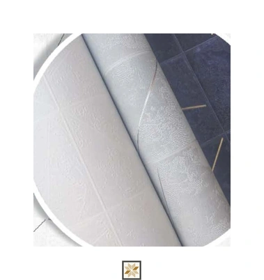 White Textured Non Woven Enrich Wallpaper (533.4 inches width) : WP-28297