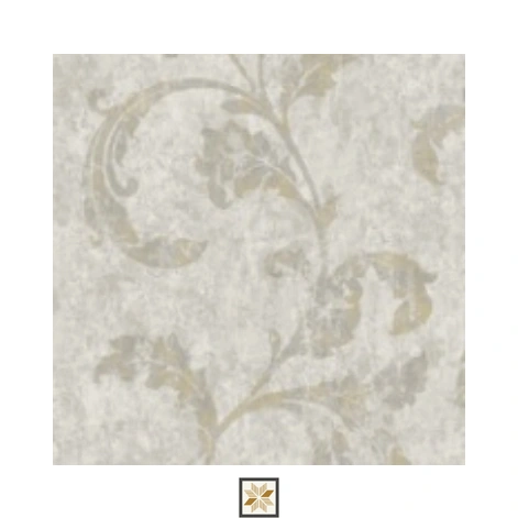 Beige Flower Wallpaper (1066.8 inches width) : WP-28507-C