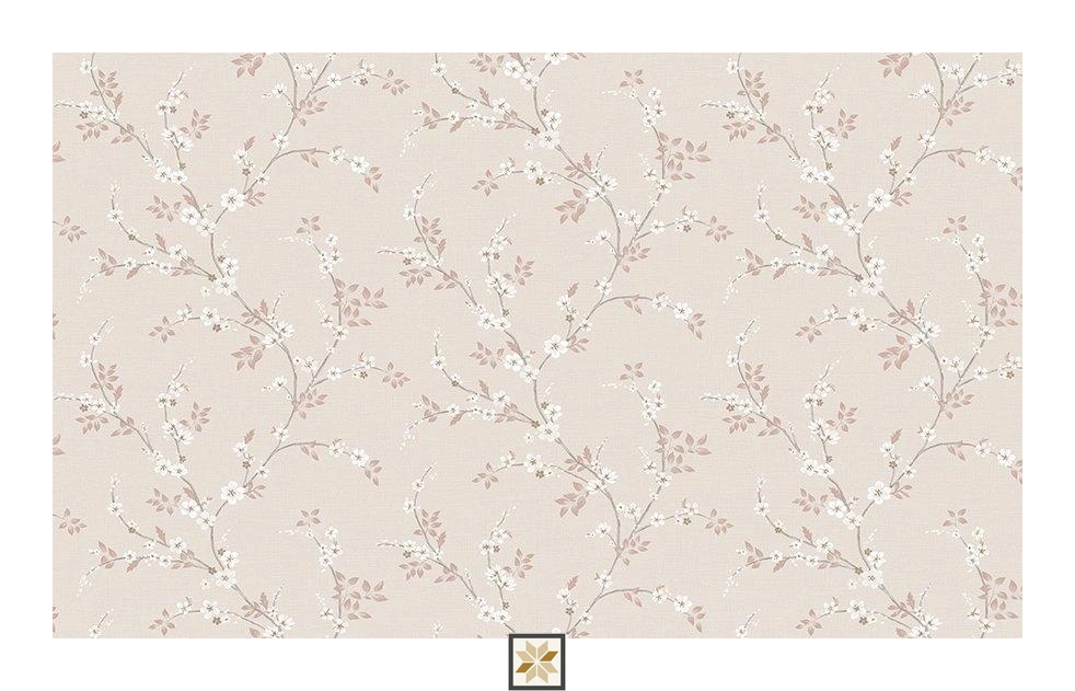 Pink Flower Wallpaper (1066.8 inches width) : WP-28172-D