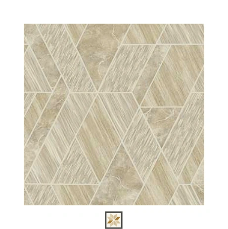 Cream Shapes Wallpaper (533.4 inches width) : WP-28445-B