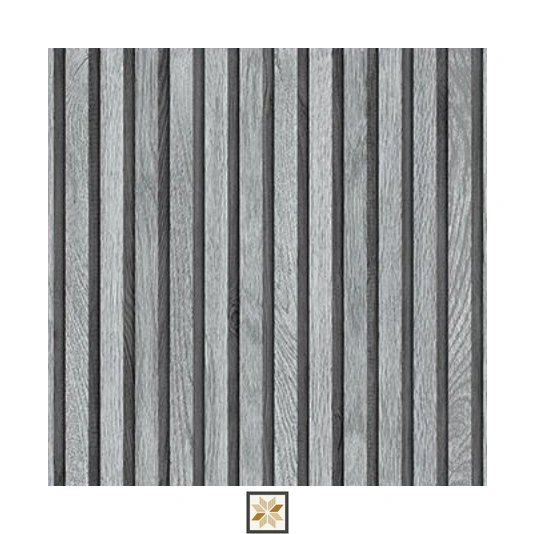 Grey Woodgrain PVC(Vinyl) Wallpaper (529 inches width) : WP-33041-E