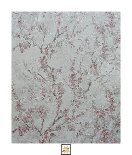 Pink Flower Wallpaper (530 inches width) : WP-29046-G