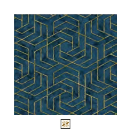 Blue Pattern Wallpaper (533.4 inches width) : WP-34982-C