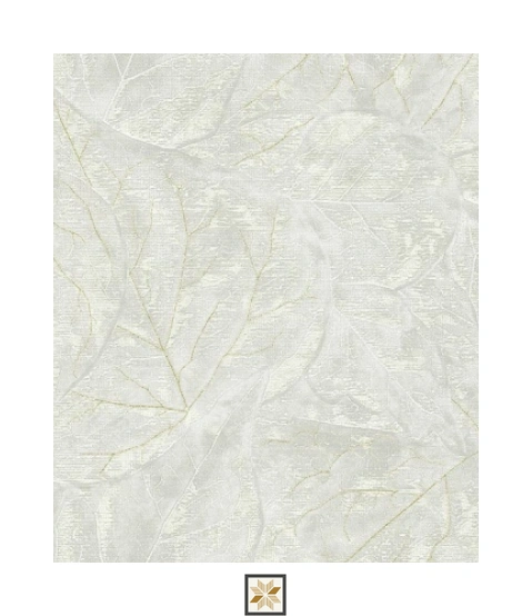 White Flower PVC(Vinyl) Wallpaper (533.4 inches width) : WP-29127-D