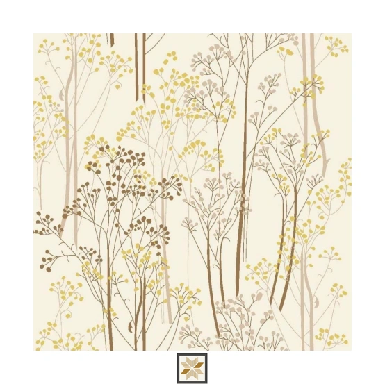 Cream Tropical Wallpaper (533.4 inches width) : WP-34997-F