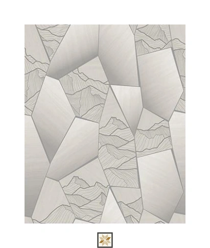 Grey Abstract PVC(Vinyl) Wallpaper (529 inches width) : WP-33714-E