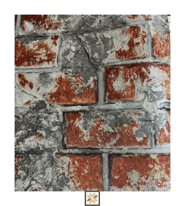 Red Brickwork Wallpaper (533.4 inches width) : WP-28990