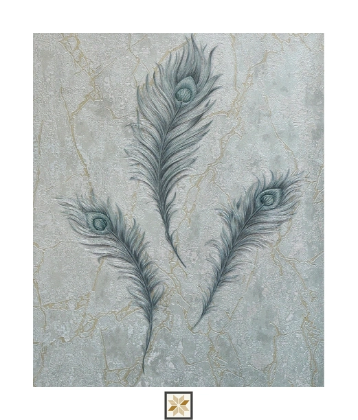 White Flower Wallpaper (530 inches width) : WP-29062-E