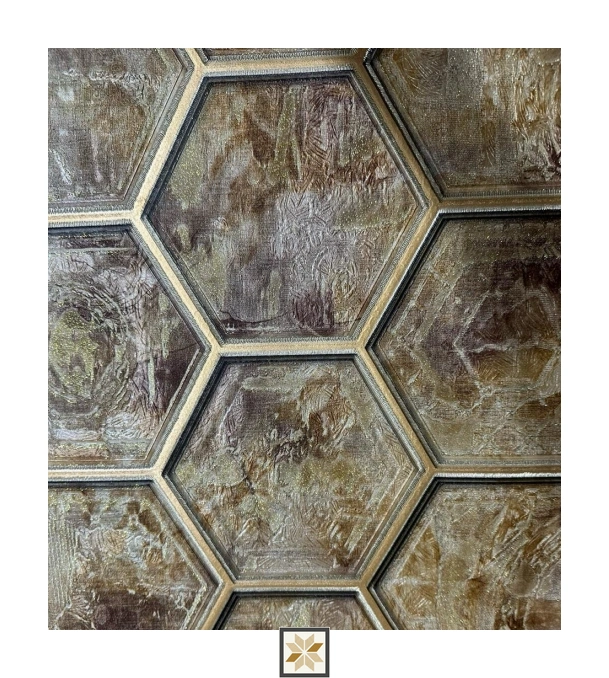 Silver Shapes Wallpaper (533.4 inches width) : WP-29073