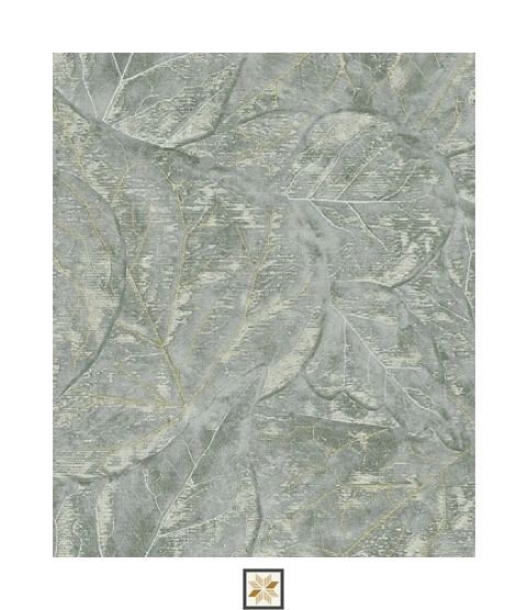 Grey Flower PVC(Vinyl) Wallpaper (533.4 inches width) : WP-29127-C